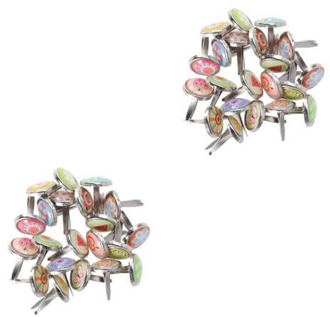 NUOBESTY 200stücke Mini Brads Pastellfarben Runde Bastelverschlüsse Für Scrapbooking -projekte Und Fotoanwendungen Leicht Zu Installieren Und Langlebig