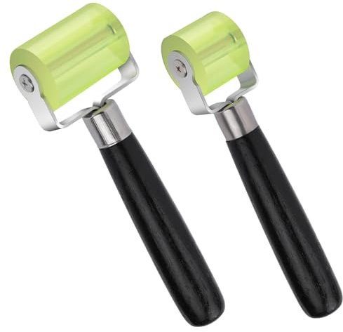 Andrückroller, 2 Stück Manuelles Andruckrollen Set, 39 mm und 58 mm Silikondruckrollen, Gummi Andrückwalze, für Kantenumleimer und Zum Verschweißen