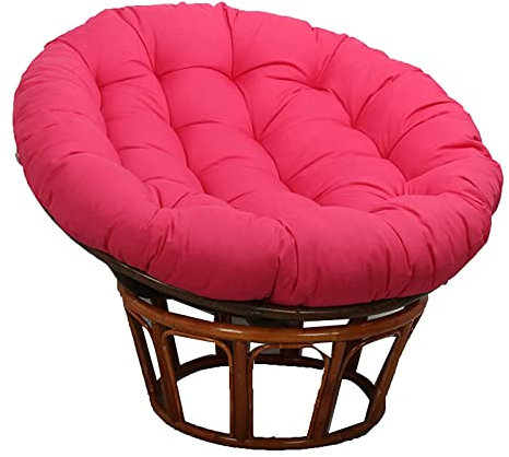 Kissen für Papasansessel, übergroßes, rundes, gepolstertes Sitzkissen, Bodenkissen, Wurfkissen zum Aufhängen, Hängematte, Schaukelstuhl, Ersatzkissen für Papasansessel (Größe: 90 x 90 cm, Fa