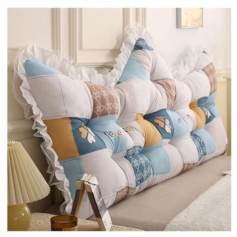 ANWEALTH Rückenkissen Lesekissen fürs Bett Rückenlehne Sofakissen Wandkissen Bett zum Lesen Schlafzimmer Erkerfenster Kopfteil Tatami Waschbar Abnehmbar (gebürsteter Stoff-003,180 x 65 cm)