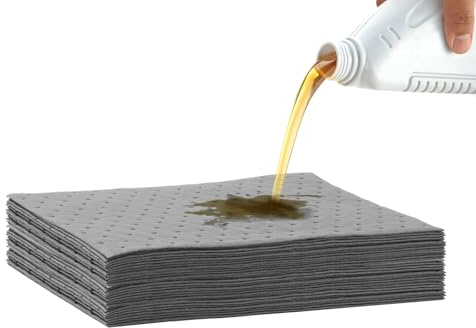 Universal Absorbent Mat, Oil Water Absorbent Pads, Spill Pads for Indoor/Outdoor Use (30)