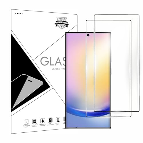 Wei Tech Premium Panzerglas 20D für Samsung Galaxy S22 Ultra, 6,8 – 9H Härte, 20D Full Screen Schutz Glas, Anti-Fingerprint, Edge-to-Edge Abdeckung, Kratzfest, Blasenfrei, 2er Pack Displayschutzfolie