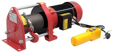 TIEOAXFT Cabrestante eléctrico portátil de 14500 Libras y 2 toneladas, 12 V, for Camiones elevadores Todoterreno 4x4