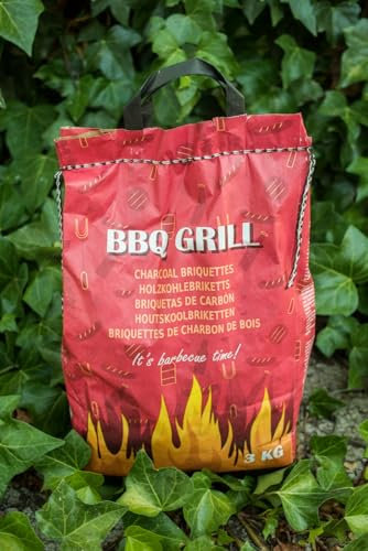 Briquetas de carbón para Barbacoa, Bolsas de 3 kg. Briquetas Barbacoa para brasas largas y constantes. BBQ. (1)