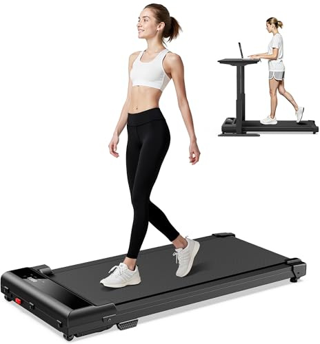Walking Pad Laufband Schreibtisch für Zuhause- 3 in 1 Treadmill Walkingpad at Home Office Büro 1-6km/h Mini Tragbares Gehband Laufbänder Unter Desk Leises Tretmühle Klein Lauf Running Machine, Avnbdao