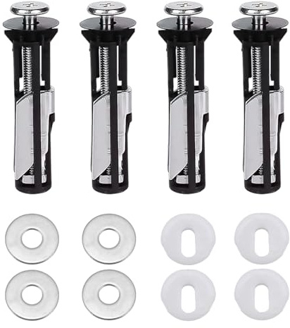 4 Piezas Tornillos Tapa WC Asiento de Inodoro, Nuevo Bisagras Tapa WC, Tornillos y Pernos Universales para Asientos de Inodoros para Instalación Fácil