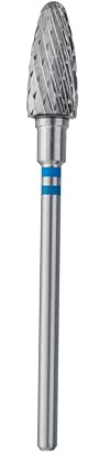 STALEKS PRO fresa per mancini in carburo di tungsteno per tornio unghie, punta 6 x 14 mm. Forma mais (grana media)