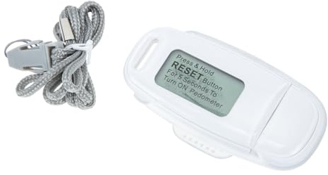 SUPVOX Portable USB Charging Pedometer with Clip Small Lightweight Step Counter for Walking Fitness Exercise Clear Screen Plastic Convenient for Adults