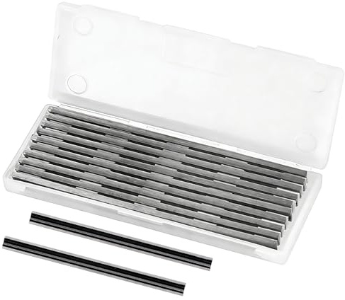 10 Pack Reversible Electric Planer Blades, 82mm Planer Blades Replacement for Bosch, Makita, DeWalt, Wen 6530, Ryobi, Craftsman, Hand Portable Planers