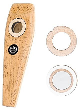 Generic Kazoo in Legno Strumento Musicale Semplice Alta qualità del Suono Ideale per le Feste Gioca Facile da Imparare Materiale in Legno Naturale