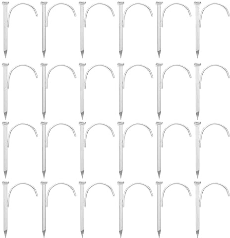 IWOWHERO 150 Pezzi Chiodi in Acciaio per Fissaggio Tubazioni Ganci Supporto Tubo Pesanti per Montaggio Muro Morsetti Fixer Tubo Idraulico Resistente