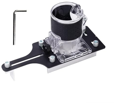 Strumento di posizionamento regolabile per scanalature per il montaggio di mobili con scale incise e meccanismo di blocco di sicurezza per scanalature precise, accessorio router palmare