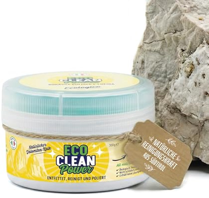 Betti Clean ECO CLEAN Power Putzstein 300 g | Allzweckreiniger & Universalstein, Für Backofen, Ceranfeld, Edelstahl, Spülbecken, Fliesen & Duschkabine, Made in Italy