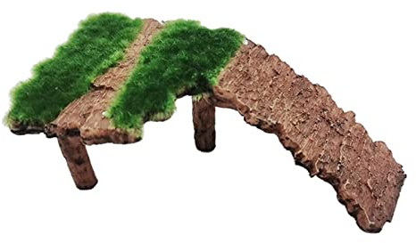 FJMQHU Plateforme pour Îlot de Baignade Rampe Reptile en Résine Accueil Caché Large Surface Promouvant La Détente Également Facile à Nettoyer pour AQU, 16x9x6cm B