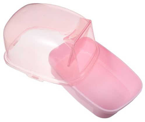 NUOBESTY Plastic Sand Bath House for Squirrel and Small PET Pink | Simple Style, Chic Home Decor Match, Cage Placement, Sanitary Use, Fun for Daily PET Care