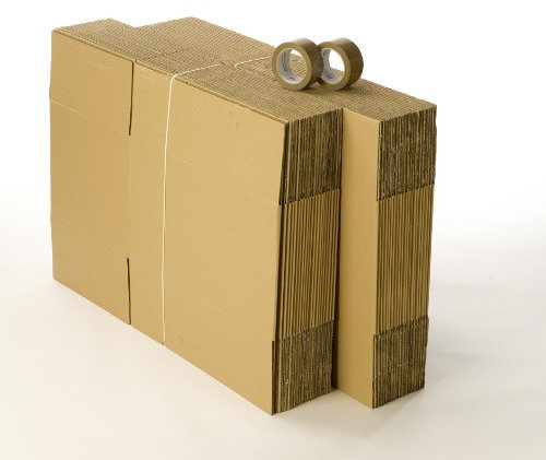 Kit 40 cartons déménagement standard avec 2 rouleaux d'adhésif gratuits