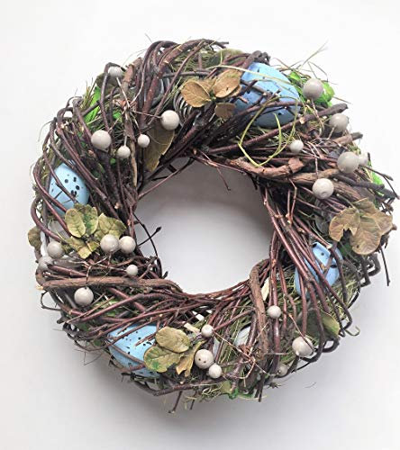 Türdekoration Osterkranz 35 cm, Türkranz Wandkranz Osterkranz Frühjahrsdeko Deko Ostern