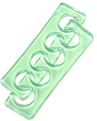 Alexnailart 1 Paar Silikon Zehenspreizer Weichen Durchscheinend Zehentrenner Nail art Maniküre Pediküre Werkzeuge