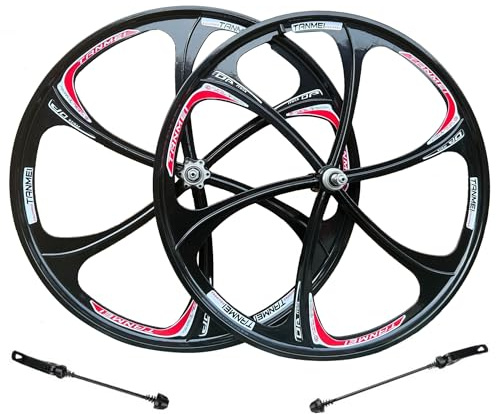 MTB Fahrrad Laufradsatz 26 Magnesiumlegierung Doppelwandfelgen Fahrrad-Rad Card Hub Abgedichtetes Lager Scheibenbremse 8-10 Geschwindigkeit