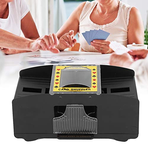 Mescolatore di Carte Automatico Elettrico per Adulti per Anziani, Mescolatore di Carte Professionale a 2 Mazzi per Risparmiare Lavoro, Accessorio per Macchine Utensili per Mescolare le Carte