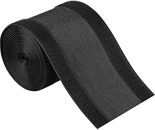 WILLBOND Cable Grip - Cubierta para Cables de Suelo, Protector de Cables, Solo para Alfombra de Oficina Comercial (Negro, 10 pies)