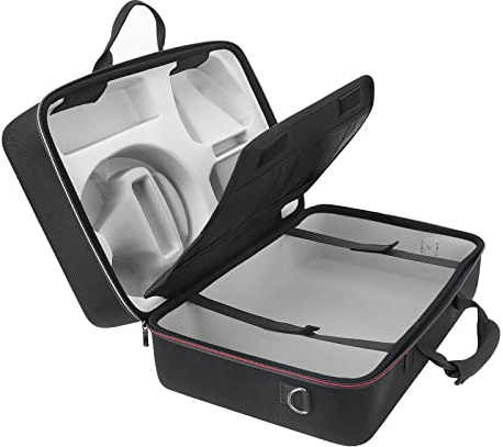 inRobert Tragetasche f¨¹r PS5 kompatibel mit PS5 Disk/Digital Edition Hard Shell Handtasche mit Schultergurt f¨¹r PS5-Konsole, Controller, Kopfh?rer, Kabel und Disc, Schwarz, Krawattenetui