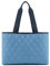 reisenthel classic shopper L rhombus blue Geräumige Shopping Bag und edle Handtasche in einem Aus wasserabweisendem Material