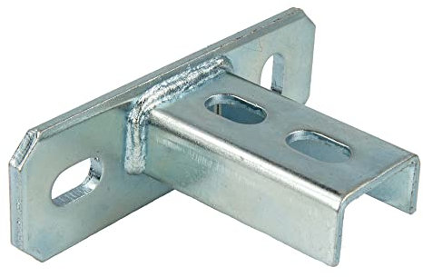 tecuro Sattelflansch quer für Montageschiene Typ 27/18 & 28/30, Stahl verzinkt - MSF2718Q