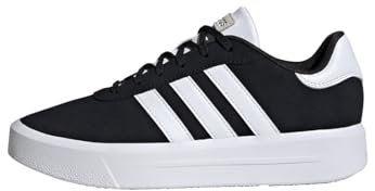 adidas Damen Court Silk Shoes Schuhe, Core Black/Cloud White/Cloud White, 39 1/3 EU