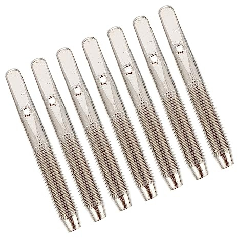 7 Stück Harfensaitenstifte aus Metall, Silber, für Harfe | Zither Stimmstifte, Passend für Cembalo und Dulcimer, Robustes Zubehör, 7stücke