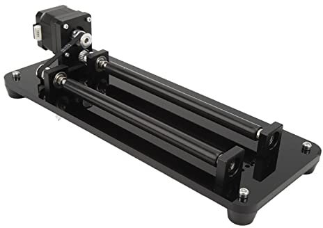 EVTSCan Portable Y Axes Laser Rotary Engraver Roller Attachment Accessory, with Adjustable Width, for Bottles, Glasses, Pen, Bowls, Vases, Trophy Making, Cylindrical or Rounded Objects