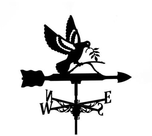 Kolibri Edelstahl Sprühfarbe Wetterfahne Schmiedeeisen Metall Dach Dekoration Zubehör Windfahne Metall Wetterfahne Garten Bauernhaus Dekorative Outdoor Wind Messwerkzeug