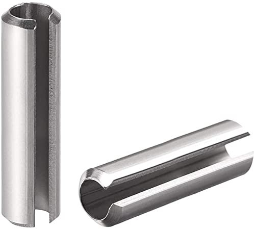 XYWHPGV Pasador de resorte ranurado - M6 x 50 mm Pasadores de pasador de rollo de resorte divididos de acero inoxidable 304 Acabado liso 10 piezas(c0884 31ad4 c9bc0 f2ddc 1bd95 e3d1f
