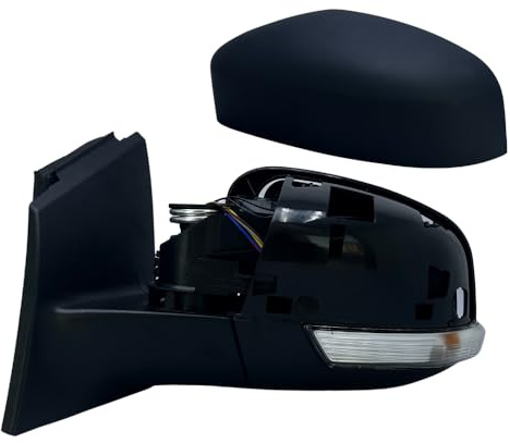 Spieg Außenspiegel Links für Ford Focus 3 2011-2017 Manuell Einklappbar, Elektrisch Verstellbar, Beheizt, mit Blinklicht, Grundiert, 6 PIN (Fahrerseite)