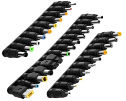 H.May 34pcs Universal Laptop Notebook Input DC Stecker Set Jack Tips,5.5 x 2.1mm Universal DC Adapter für Toshiba Dell,die meisten Laptops und Ladegerät Netzteil Stecker