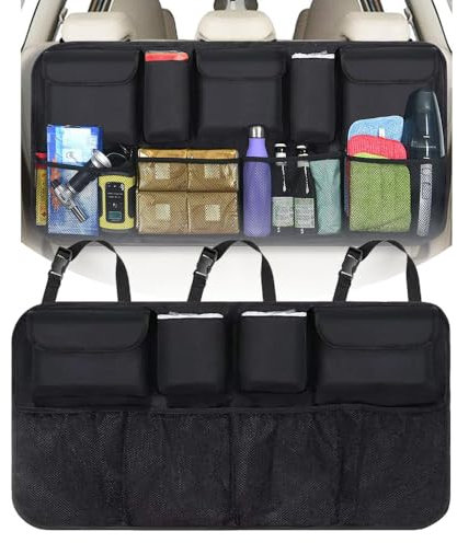 ZCZMAD Kofferraum Organizer Auto, Für Opel Corsa F Corsa-e MJ22 Corsa Edition Auto Aufbewahrungstasche Kofferraumtasche Auto Autositztasche mit 8 Pocket