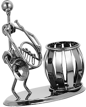 STOBOK 1stück Nordic Style Metall Pen Holder Dekorativer Stifthalter Eleganter Organizer Für Schreibtisch Vielseitig Einsetzbar Für Büro Und Zuhause Silberfarben