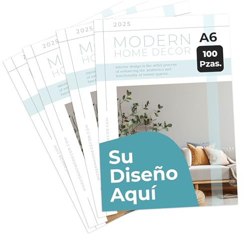 Cimpress Flyer A6 Vertikal selbst gestalten mit Wunschdesign, 100 Stück, mattes Papier, ideal für Markenaufbau, Events und Unternehmen
