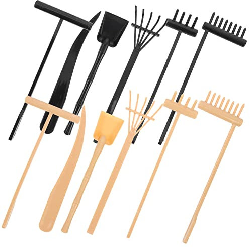 BESPORTBLE Zen Garden Rake Set 12pcs Mini Sand Rakes Yellow and Black Accessories for Desktop Zen Sand Tray Meditation Toy Tools for Relaxation in Home Office