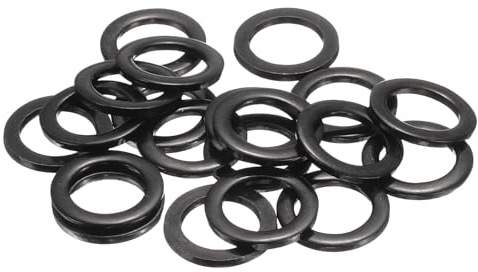 QUARKZMAN 20Stk M12 Unterlegscheiben M12*20 * 2mm Schwarz | Karosseriescheiben 304 Edelstahl Flach Beilagscheiben für Schrauben, Bolzen und Muttern