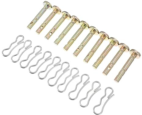 TOYZFRIENDY Perni Taglio e Coppiglie Ricambio per Spazzaneve Accessori Compatibili per Manutenzione Stagionale Kit Shear Pin e Cotter per Decespugliatori e Attrezzi Agricoli