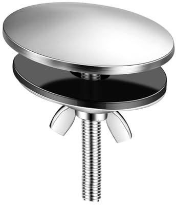 Kitchen Sink Hole Cover, Stainless Steel Tap Hole Plug, Blanking Cap for Most Kitchen Sinks or Bathroom Washbasin Holes(Brushed Nickel)