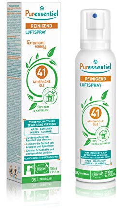 Puressentiel Spray Purificante per l'Aria ai 41 Oli Essenziali, 100% Puri e Naturali - Purifica, Tratta e Igienizza - Formula Brevettata, 0% Gas Propulsore, 200 ml