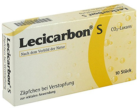 LECICARBON S CO2 Laxans Suppositorien 10 St