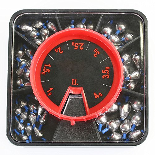 Angel Domäne Pro Tropfen Angelblei Sortiment 58 Stück 1-4g