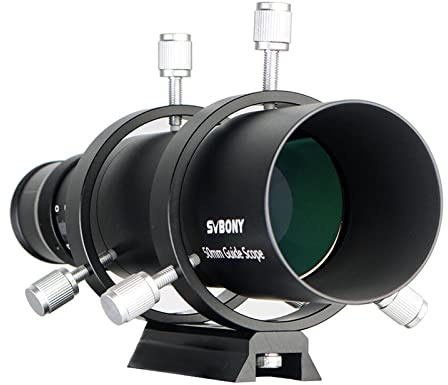 Svbony SV106 Teleskop Guiders, 50mm FMC Teleskope Sucher mit 190mm Brennweite Helical Fokussiergerät, Sucherfernrohre Teleskop Zubehör für Teleskop Astrokamera Autoguide Astrofotografie