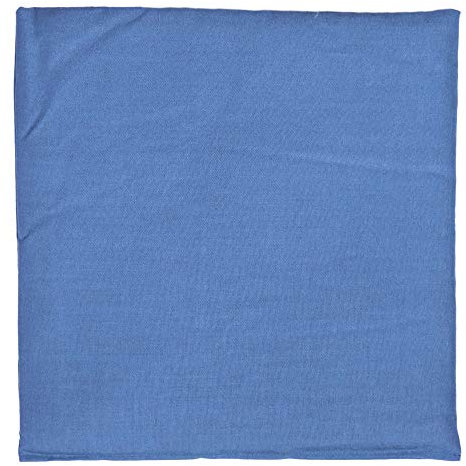 Johanniskernkissen 19x19cm hellblau - Kleines Körnerkissen als Wärmekissen und/oder Kühlkompresse