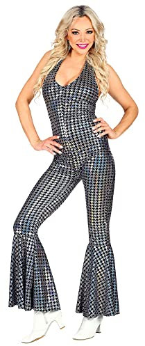 W WIDMANN MILANO Party Fashion – Kostym disco stil 70-talet, overall, dansdrottning, karnevaldräkt, karneval