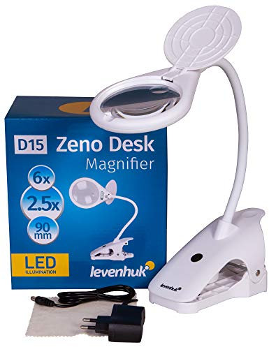 Levenhuk Zeno Desk D15 Tischlupe LED Klemme