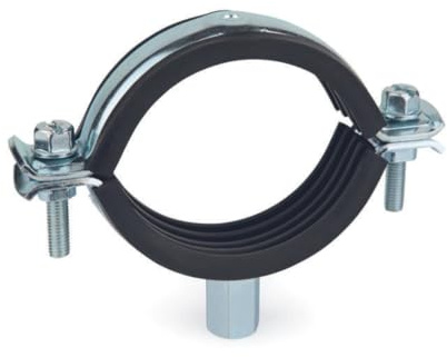 INDEX A PERFECT FIXING - ABICP220 [AB-ICP] Abrazadera isofónica reforzada, Acero zincado, 220 mm (M12+M16), Caja de 10 unidades